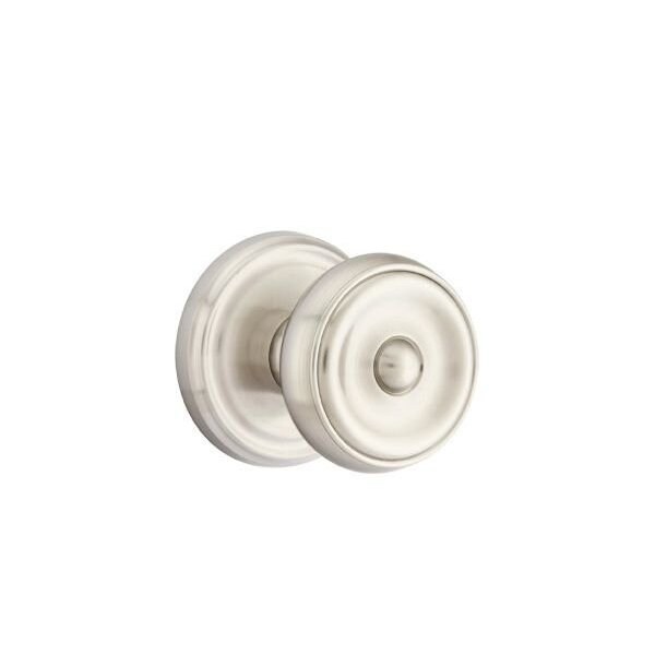 Emtek Waverly Knob 2-3/8 in Backset Privacy w/Regular Rose for 1-1/4 in to 2 in Door Satin Nickel Finish 8200WUS15 - main